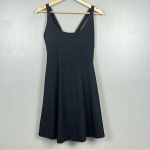 NWT Iuga black 1 pc. crossback athletic dress with attached shorts, XL.